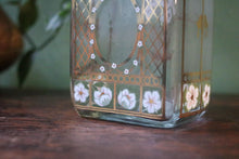 Load image into Gallery viewer, Holmegaard Christmas Bottle – 1980s Hand-Painted Glass Decanter with Stopper – 8&quot;
