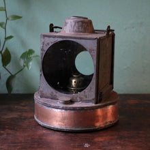 Load image into Gallery viewer, Antique BRIMI Copper &amp; Steel Railway Lamp – Early 20th Century
