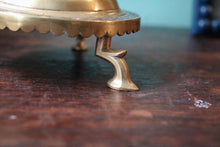 Load image into Gallery viewer, Antique Indian Brass &amp; Bidri Inlay Hookah Base / Vase on Feet
