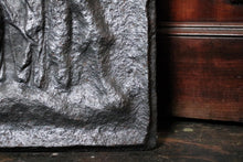 Load image into Gallery viewer, Antique 18th.C Cast Iron Fireback Panel – Classical Figure Relief – 58 x 29cm
