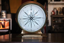 Load image into Gallery viewer, Vintage Brass World Time Clock with Compass Back (Non-Working)

