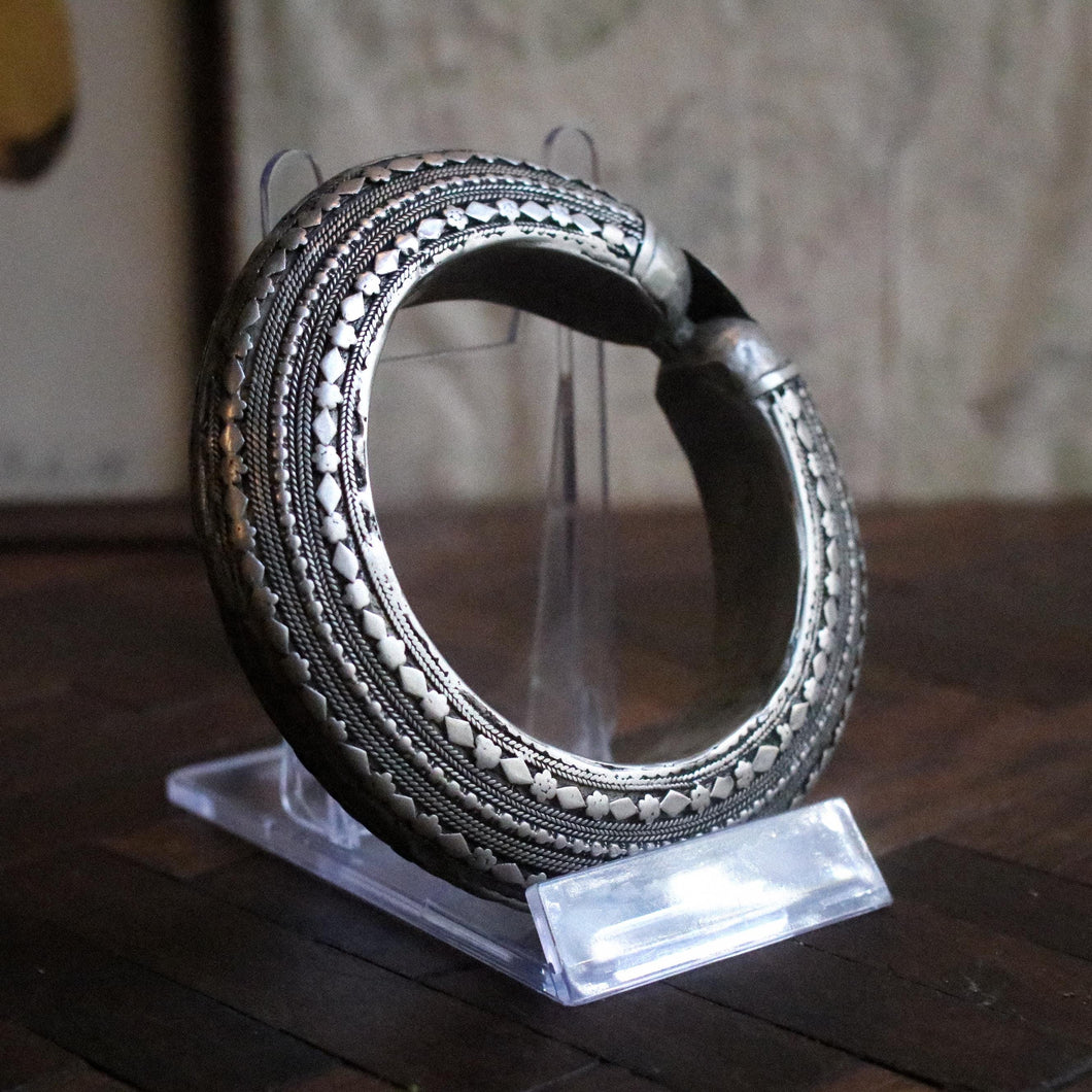 Early 20th Century Yemeni Rashaida Nickel Silver Bracelet
