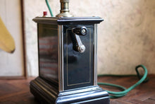 Load image into Gallery viewer, Antique C.1900 Black Jydsk Hand Crank Telephone

