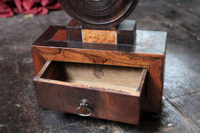 Load image into Gallery viewer, Victorian Rosewood &amp; Burr Veneer Pocket Watch Holder – Drawer Base
