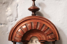 Load image into Gallery viewer, Scandinavian Aneroid Wheel Barometer With Thermometer, Carved Mahogany (C.1900–1920)
