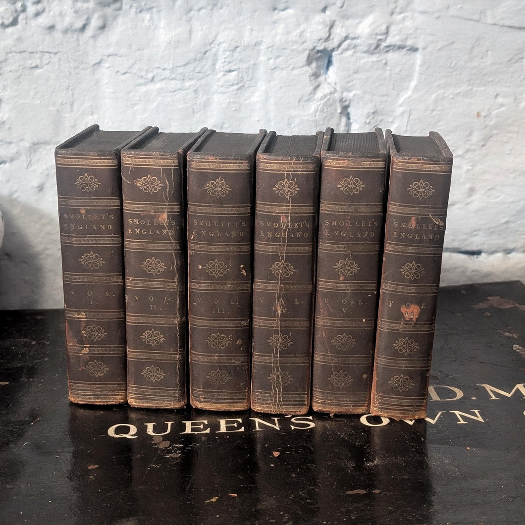 The History of England from the Revolution in 1688 to the Death of George II by T. Smollett, M.D. (6 Volumes, 1810)
