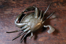 Load image into Gallery viewer, 19th-Century French Bronze Crab Inkwell With Hinged Lid
