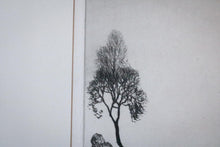 Load image into Gallery viewer, Early 20th.C Drypoint Etching of Plough Team at Dusk – Framed &amp; Mounted
