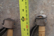 Load image into Gallery viewer, Pair of Vintage Bamboo Ski Poles – Leather Straps &amp; Alloy Baskets – c.1930&#39;s – 123 cm
