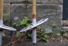 Load image into Gallery viewer, Pair of Vintage Bamboo Ski Poles – Leather Straps &amp; Alloy Baskets – c.1930&#39;s – 123 cm
