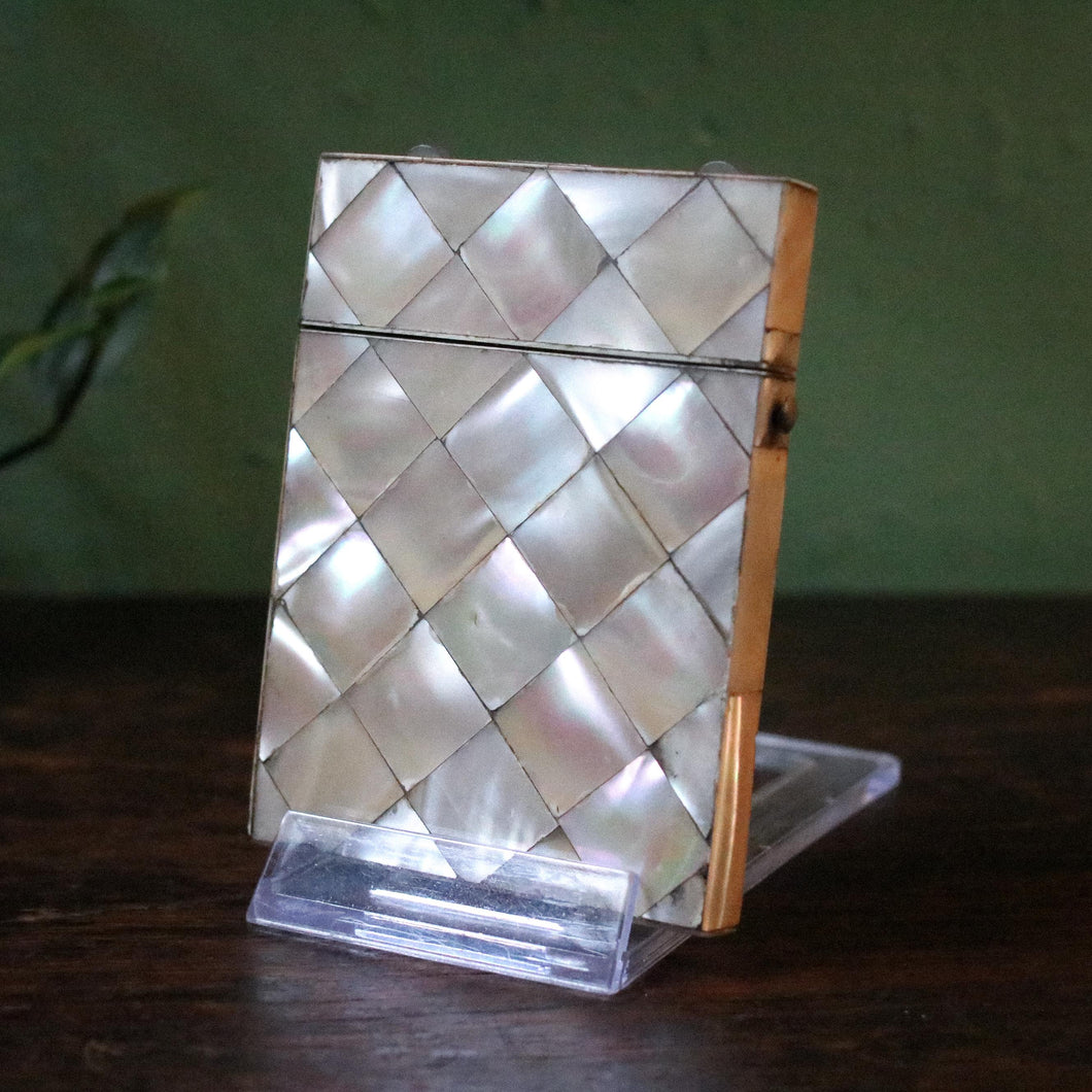 Antique Victorian Mother of Pearl Card Case / Purse