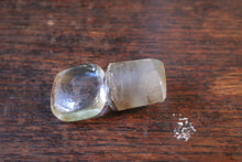 Load image into Gallery viewer, Victorian Apothecary Bottle With Ground Stopper, “T: ASSAFOE…” Label — 24cm
