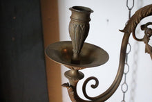 Load image into Gallery viewer, Early 20th.C Louis XVI-Style Cast Brass Two-Arm Candle Sconce With Ribbon &amp; Urn

