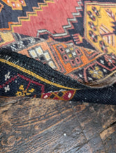 Load image into Gallery viewer, 3&#39;2&quot; x 5&#39;6&quot; - Vintage Anatolian (Turkish) Tribal Hand-Knotted Wool Rug - Saffron, Madder &amp; Indigo - 97 x 167 cm
