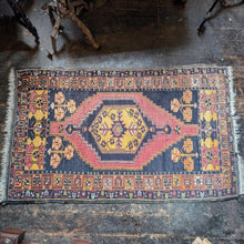 Load image into Gallery viewer, 3&#39;2&quot; x 5&#39;6&quot; - Vintage Anatolian (Turkish) Tribal Hand-Knotted Wool Rug - Saffron, Madder &amp; Indigo - 97 x 167 cm
