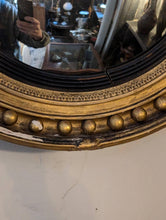 Load image into Gallery viewer, 19th-Century Gilt Convex ‘Bullseye’ Mirror — 57 cm Diameter

