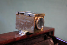 Load image into Gallery viewer, Victorian Quarter-Plate Mahogany Hand Camera Outfit with Brilliant Finder — 3 Dark Slides &amp; Leather Case
