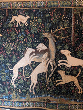 Load image into Gallery viewer, Robert Four Aubusson Tapestry — La Chasse au Cerf (Stag Hunt), mid-20th century - 169 x 122cm
