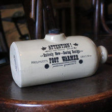 Load image into Gallery viewer, Antique Moira Pottery “Philpott’s Foot Warmer” Stoneware Bottle
