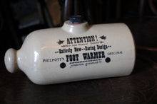 Load image into Gallery viewer, Antique Moira Pottery “Philpott’s Foot Warmer” Stoneware Bottle
