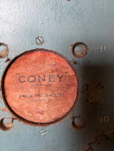 Load image into Gallery viewer, Large painted fairground ‘Coney’ bagatelle game board, c.1920–40
