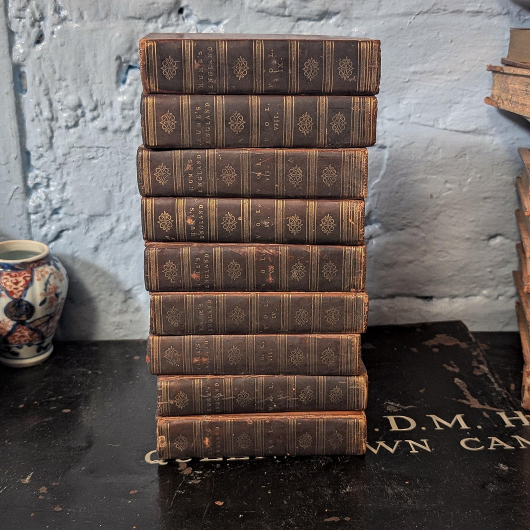 The History of England by David Hume, Esq. (10 Volumes, 1809–1810, C. Corrall, London)