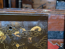 Load image into Gallery viewer, Pair Of Chinoiserie Lacquer Dragon Panels – Faux Scroll Form – 23" x 7.75" Each (59 x 20 cm)
