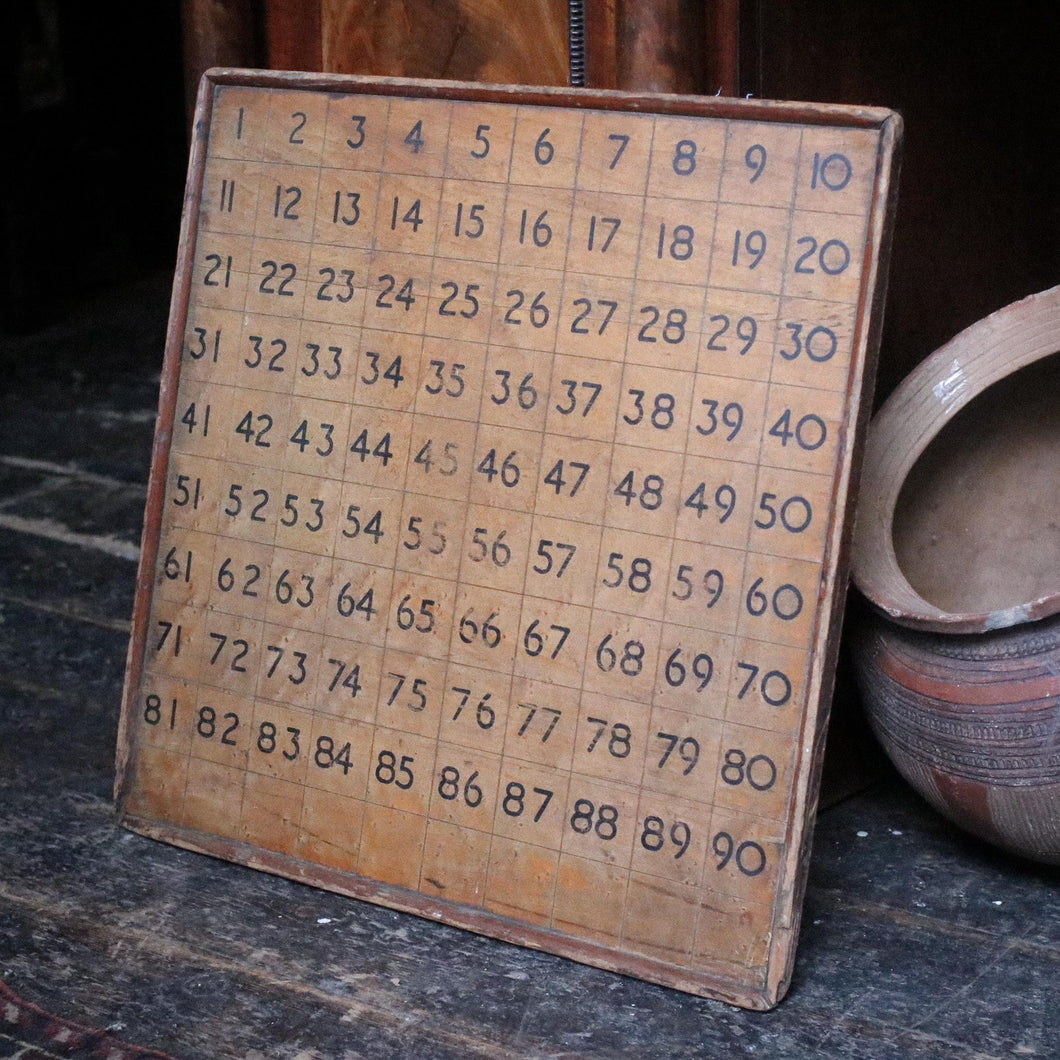 Early 20th Century Number Board / Game Board