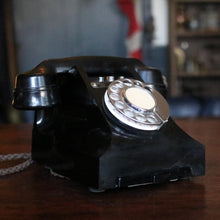 Load image into Gallery viewer, Title: GPO 232 “Pyramid” Bakelite Rotary Telephone, Art Deco, c.1934
