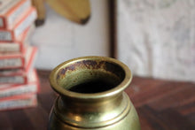 Load image into Gallery viewer, Antique C.1920 Japanese Brass and Copper Vase – Birds &amp; Blossoms

