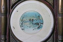 Load image into Gallery viewer, Early 20th-C East Asian Mantel Clock With Kanji Dial &amp; Painted Tablet, 44 cm
