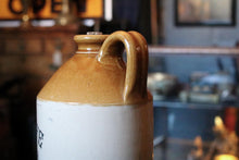 Load image into Gallery viewer, 26cm Stoneware Ginger Beer / Botanical Brewer Bottle — R. Ratcliffe, Thurston Road, Pontypridd, Two-Tone Advertising, c.1890–1910
