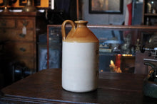 Load image into Gallery viewer, 26cm Stoneware Ginger Beer / Botanical Brewer Bottle — R. Ratcliffe, Thurston Road, Pontypridd, Two-Tone Advertising, c.1890–1910
