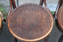 Load image into Gallery viewer, Set Of Three Early 20th.C Bentwood Bistro Cafe Chairs — Brenner of Czechoslovakia
