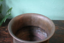 Load image into Gallery viewer, Small Vintage Brass Cachepot Planter With Soft Patina
