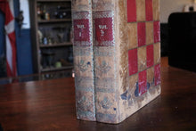 Load image into Gallery viewer, Victorian Book-Form Backgammon &amp; Draughts Set — Faux “Two-Volume” Library Boards — Complete With Counters and Dice
