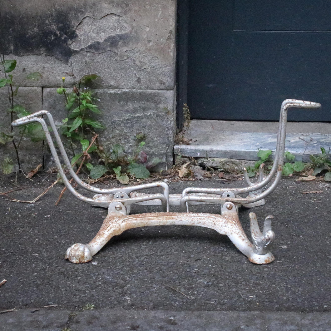 Victorian Cast-Iron Bicycle Stand by Robertson of Kirkcaldy — Shopfront Cycle Rack with Paw Feet