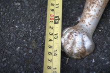 Load image into Gallery viewer, Victorian Cast-Iron Bicycle Stand by Robertson of Kirkcaldy — Shopfront Cycle Rack with Paw Feet
