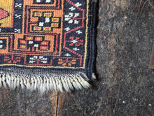Load image into Gallery viewer, 3&#39;2&quot; x 5&#39;6&quot; - Vintage Anatolian (Turkish) Tribal Hand-Knotted Wool Rug - Saffron, Madder &amp; Indigo - 97 x 167 cm
