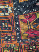 Load image into Gallery viewer, 3&#39;2&quot; x 5&#39;6&quot; - Vintage Anatolian (Turkish) Tribal Hand-Knotted Wool Rug - Saffron, Madder &amp; Indigo - 97 x 167 cm
