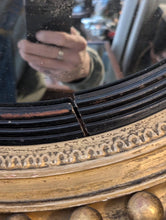 Load image into Gallery viewer, 19th-Century Gilt Convex ‘Bullseye’ Mirror — 57 cm Diameter
