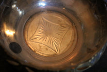 Load image into Gallery viewer, Art Nouveau Silver Plated Centerpiece Bowl With Lily Piercing - Glass Liner – 12 cm H, 20 cm Ø Bowl, 30 cm W
