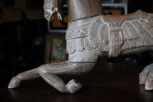 Load image into Gallery viewer, Early 20th.C Indian Large Folk-Art Carved Wooden Horse - 69 × 36 cm
