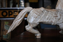 Load image into Gallery viewer, Early 20th.C Indian Large Folk-Art Carved Wooden Horse - 69 × 36 cm
