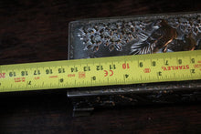 Load image into Gallery viewer, Vintage Japanese Silver-Plated Jewellery Box with Birds &amp; Blossom — Repoussé, Velvet Lined
