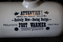Load image into Gallery viewer, Antique Moira Pottery “Philpott’s Foot Warmer” Stoneware Bottle
