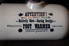 Load image into Gallery viewer, Antique Moira Pottery “Philpott’s Foot Warmer” Stoneware Bottle
