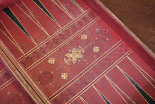 Load image into Gallery viewer, Victorian Book-Form Backgammon &amp; Draughts Set — Faux “Two-Volume” Library Boards — Complete With Counters and Dice
