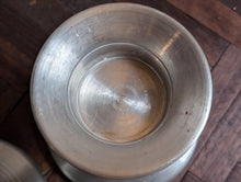Load image into Gallery viewer, Pair Of Norwegian Pewter Tea Light Candle Holders –  1970s – 3.25" Tall
