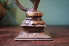 Load image into Gallery viewer, Early 20th.C Indian Bronze Naga Ganesha – Dancing Ganesha on Serpent Base, Lost-Wax Cast Hindu Deity Statue – 24.5 cm
